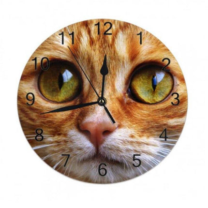 Reloj de pared redondo Gato Pelirrojo