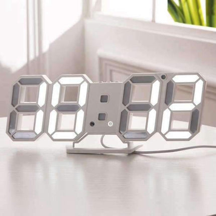 Reloj de pared digital 3D con cable