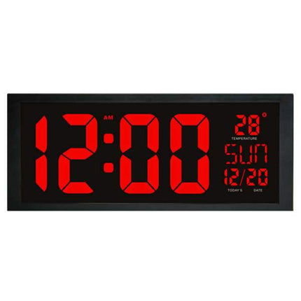 Reloj de pared digital inalámbrico grande