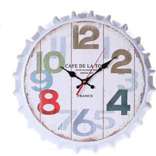 Reloj de pared vintage chapa botella