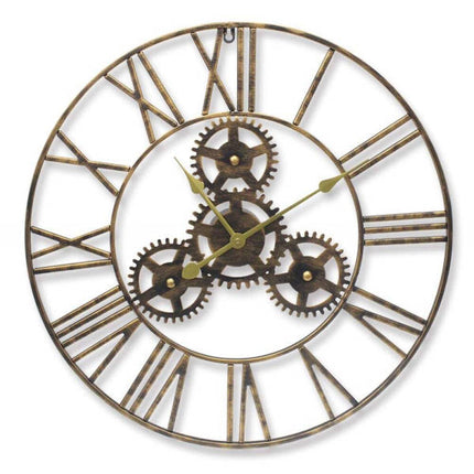 Reloj industrial grande números romanos