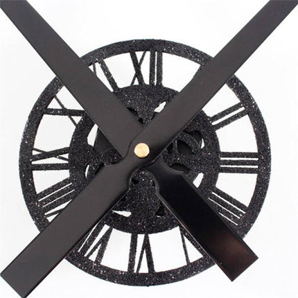 Reloj de pared negro manecillas hélice