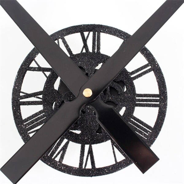 Reloj de pared negro manecillas hélice