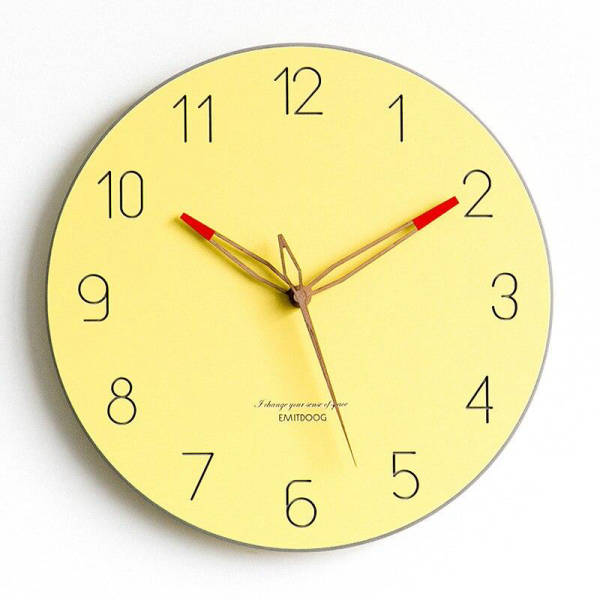Reloj de pared moderno color pastel