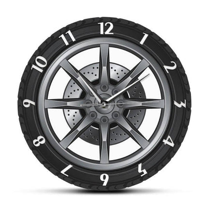Reloj de pared original rueda coche