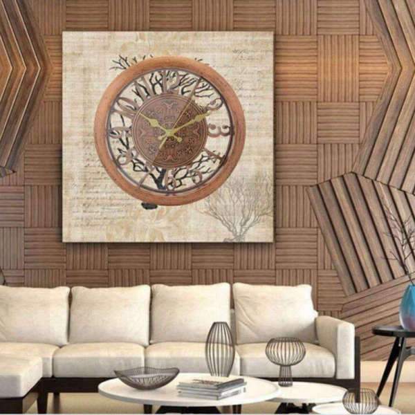 Reloj de pared redondo estilo retro