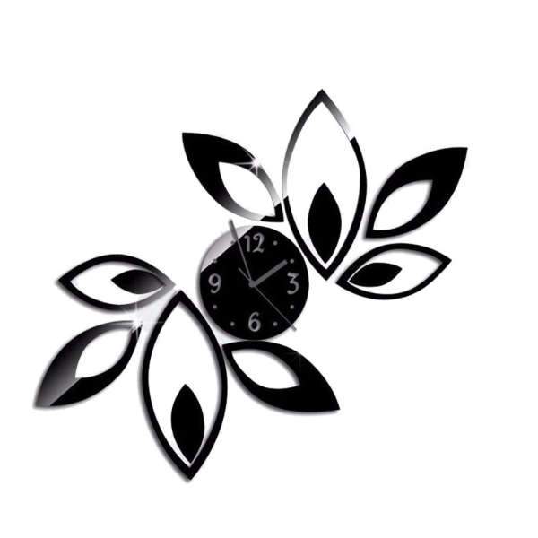 Reloj de pared 3D diseño flor