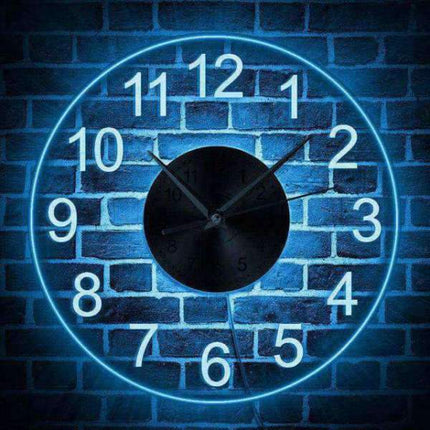 Reloj de pared diseño con luz LED