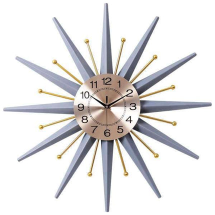 Reloj de pared grande estilo starburst