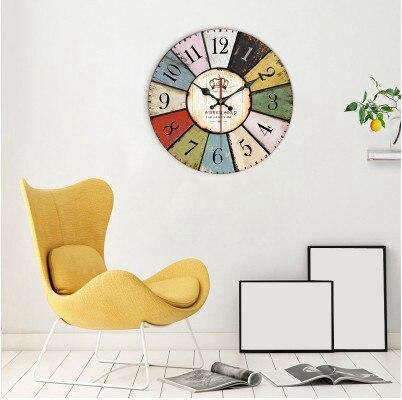 Reloj de pared grande diseño vintage