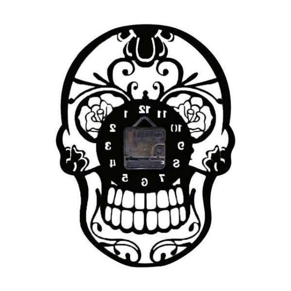 Reloj de pared gigante Calavera mexicana