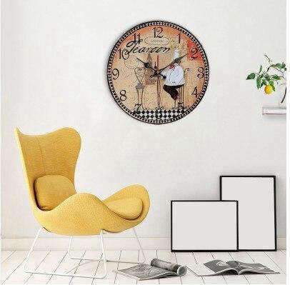 Reloj de pared cocina estilo vintage