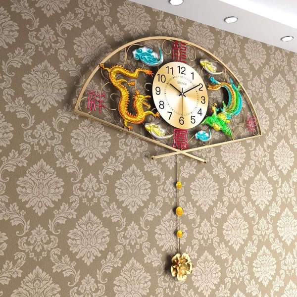 Reloj de pared grande diseño dragón