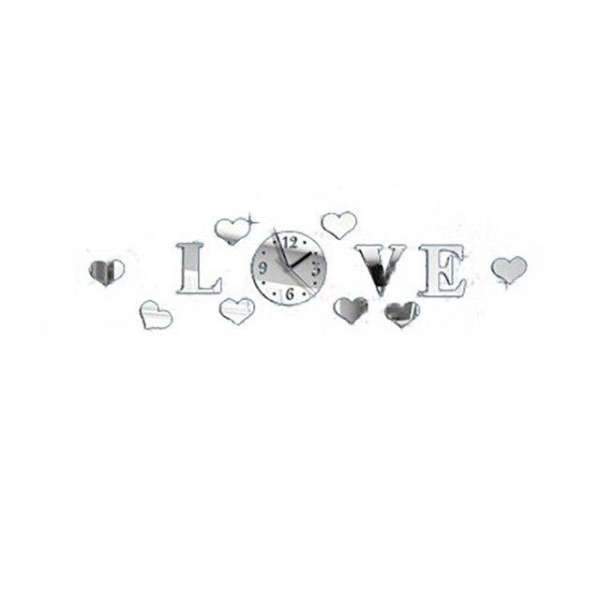 Reloj de pared 3D adhesivo LOVE