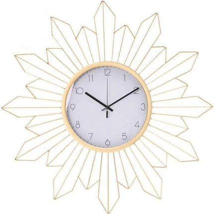 Reloj de pared metálico diseño sol