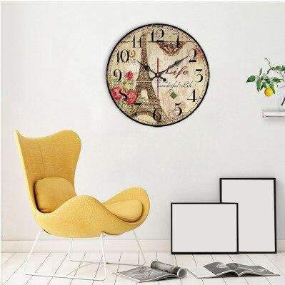 Reloj de pared vintage diseño París