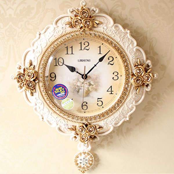 Reloj de pared grande estilo barroco