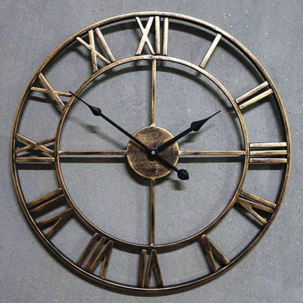 Reloj de pared gigante estilo industrial
