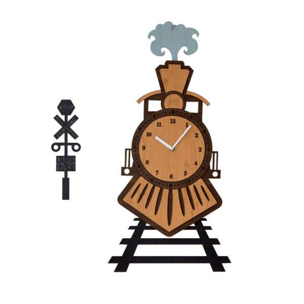 Reloj de pared infantil forma de tren