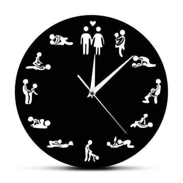 Reloj de pared clásico diseño Kamasutra