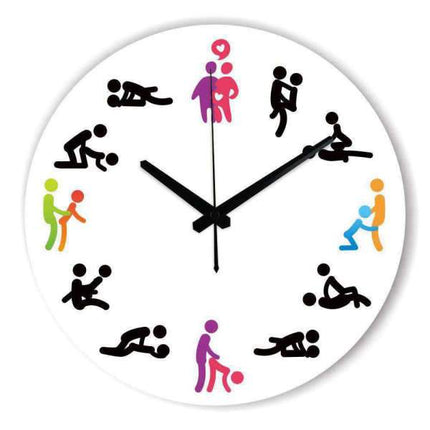 Reloj de pared Kamasutra de colores