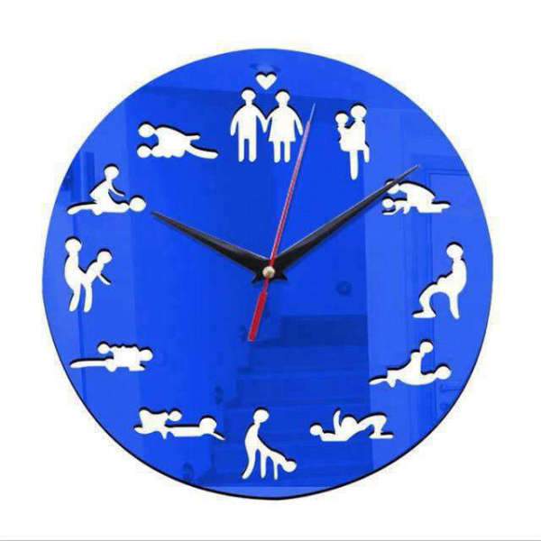 Reloj de pared diseño Kamasutra moderno