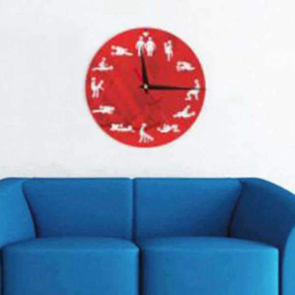 Reloj de pared divertido tema Kamasutra