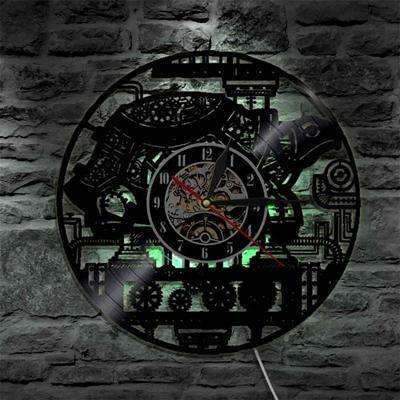 Reloj de pared LED disco vinilo artístico