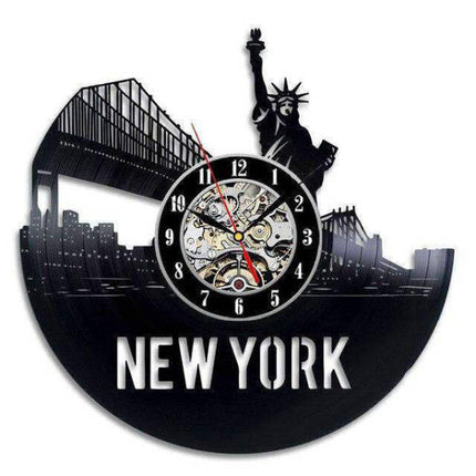Reloj de pared New York City vinilo