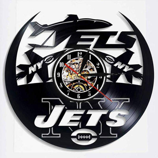 Reloj de pared vinilo New York Jets