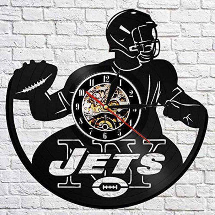 Reloj de pared vinilo jugador NY Jets