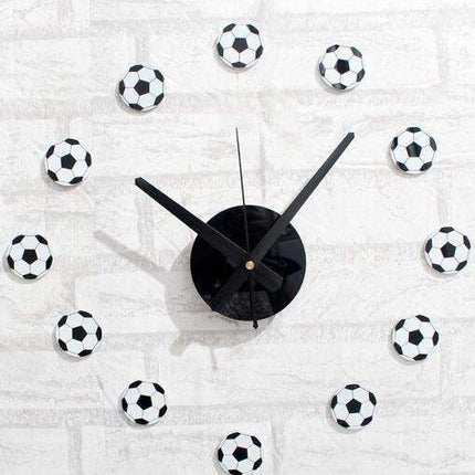 Reloj de pared 3D adhesivo balones fútbol
