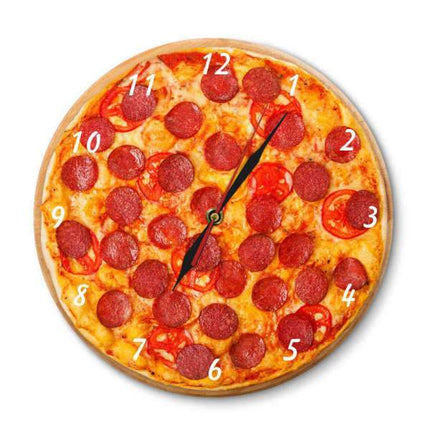 Reloj de pared original para cocina pizza