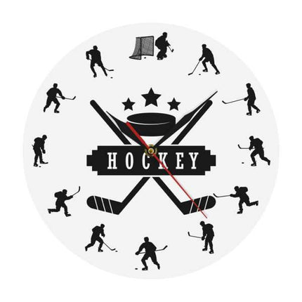 Reloj de pared decorativo para fans hockey