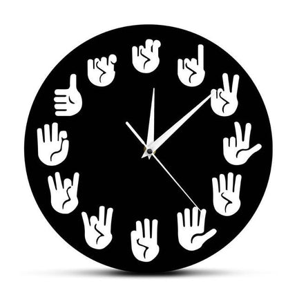 Reloj de pared original lenguaje signos