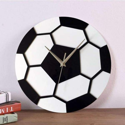 Reloj de pared redondo con diseño fútbol