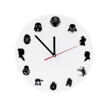 Reloj de pared con iconos Star Wars