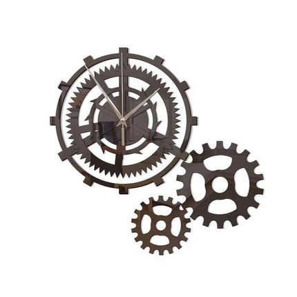 Reloj de pared diseño triple engranaje