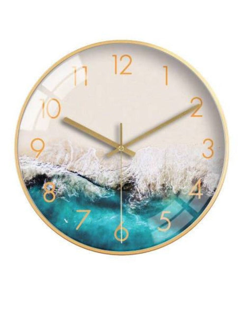 Reloj de pared redondo diseño océano