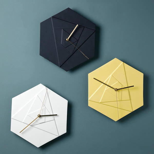Reloj de pared hexagonal para cocina