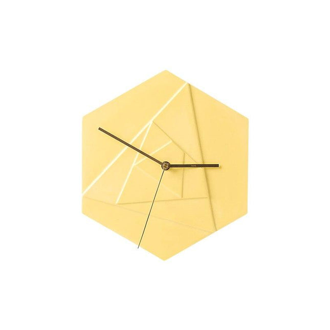 Reloj de pared geométrico forma hexagonal