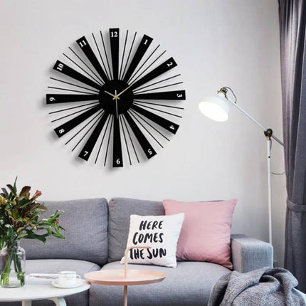 Reloj de pared con diseño de hélice