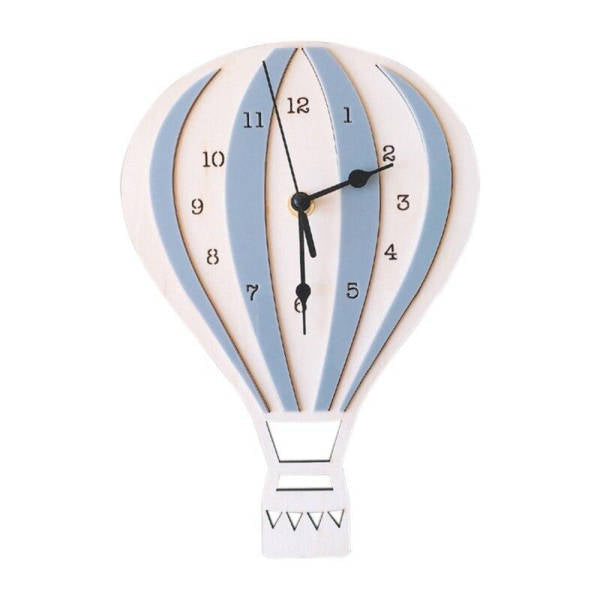 Reloj de pared infantil globo madera