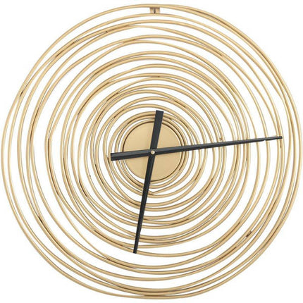 Reloj de pared metálico diseño espiral