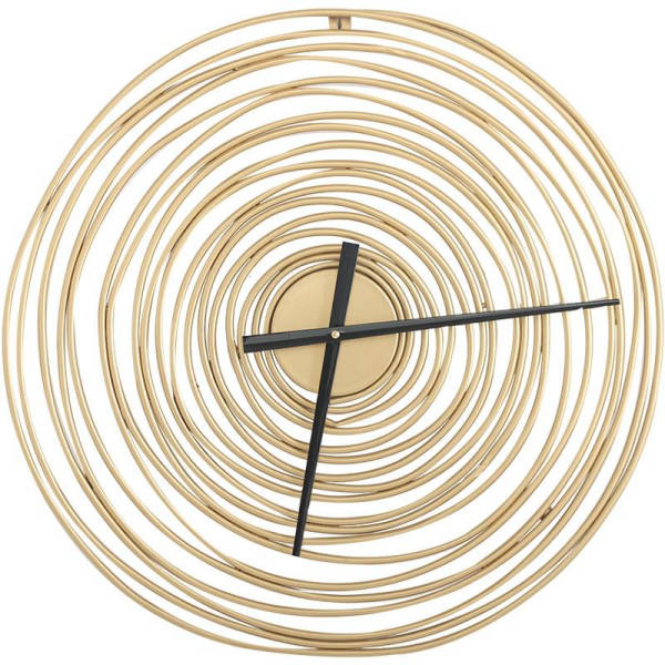 Reloj de pared metálico diseño espiral