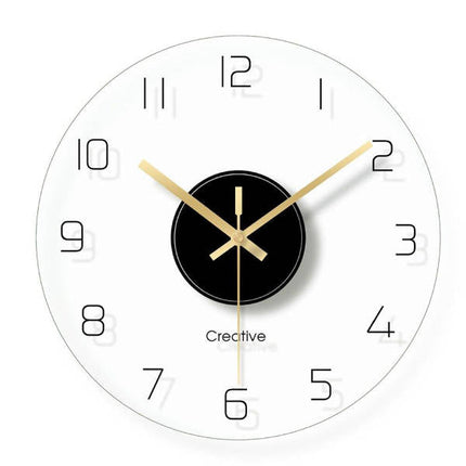 Reloj de pared de cristal transparente
