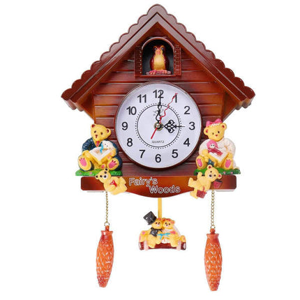 Reloj de cuco infantil con ositos