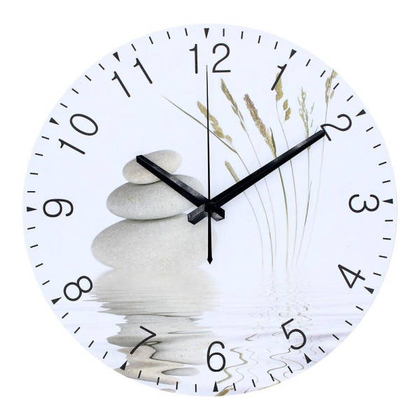 Reloj de pared redondo motivo zen