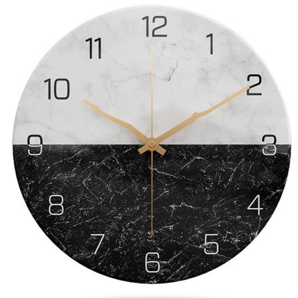Reloj de pared diseño efecto mármol