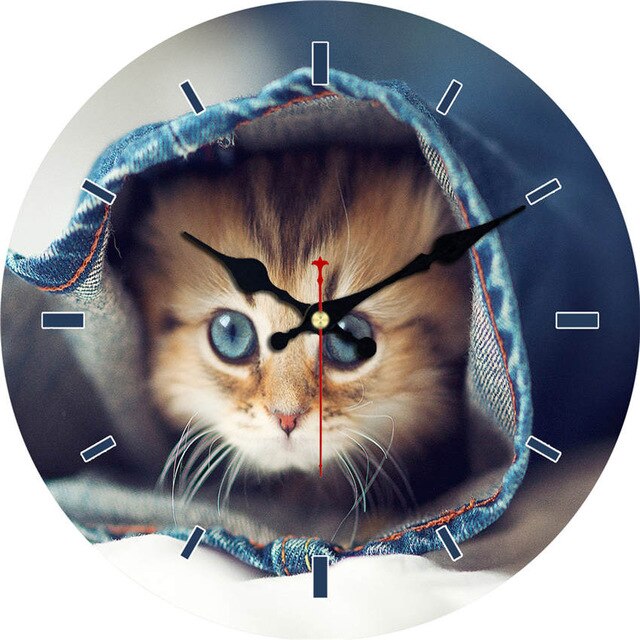Reloj de pared gatito reflejo Tigre